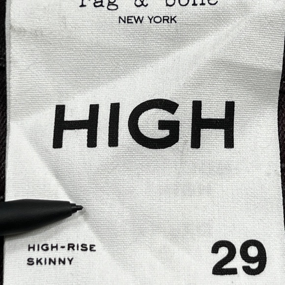 Rag & Bone Womens Nina High Rise Coated Plum Skinny Jeans 29 New NWT $255 Purple - Picture 10 of 11